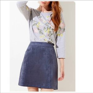Loft Faux Suede Mini Skirt